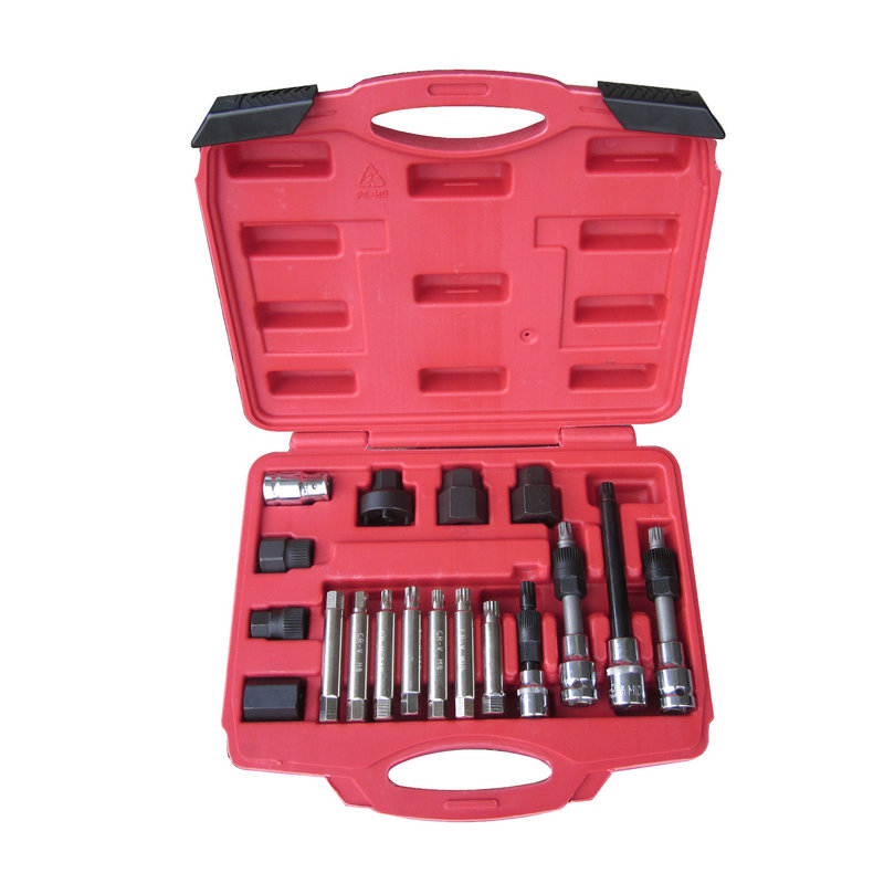 Archivo de kit de herramientas de mantenimiento de desmontaje de tambor de correa de generador 18pc-CRK2003